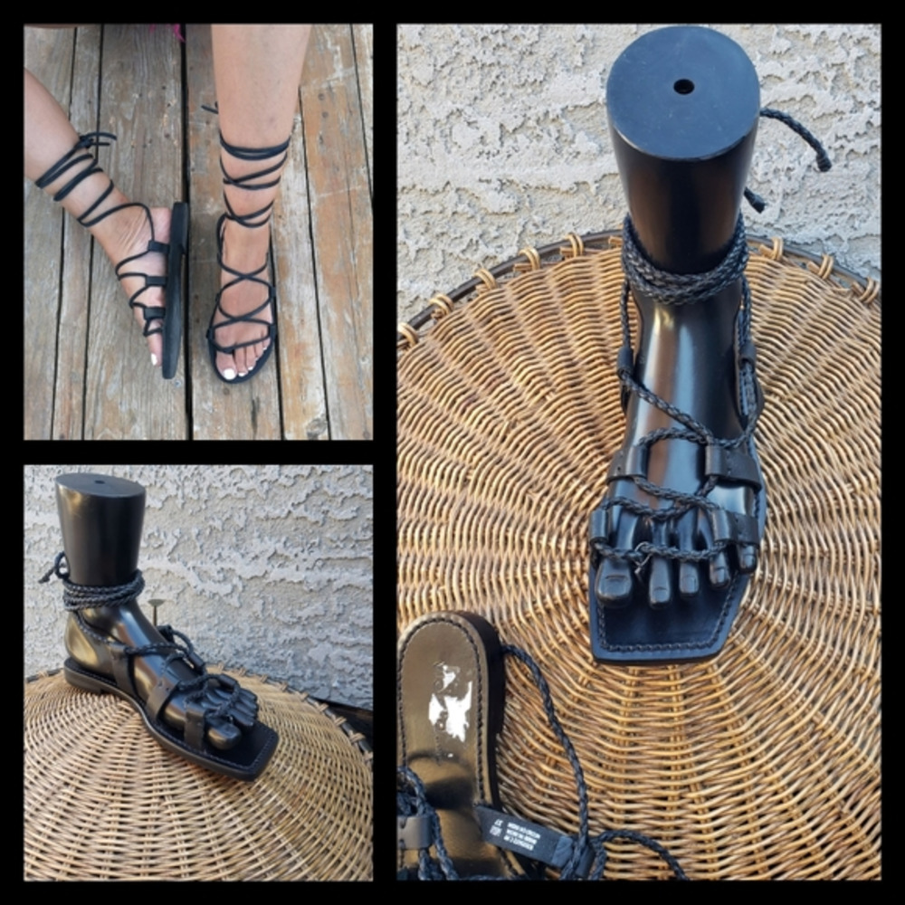 VIOLETA BY‎ MANGO Gladiator SANDALS